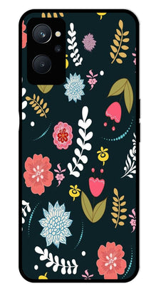 Floral Pattern2 Metal Mobile Case for Realme 9i