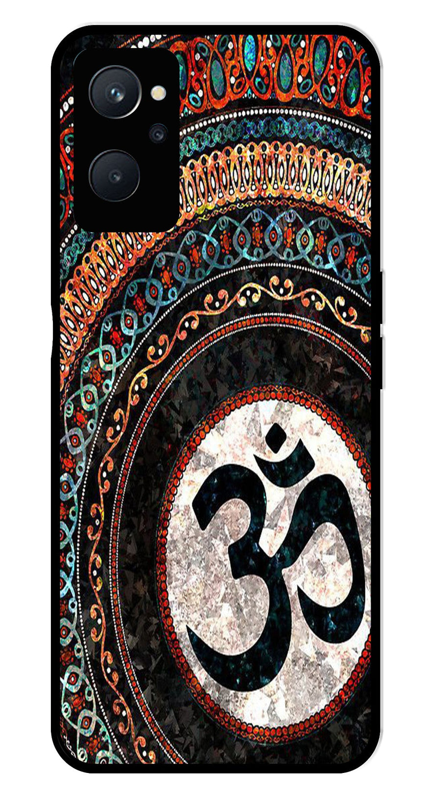 Oum Design Metal Mobile Case for Realme 9i   (Design No -15)