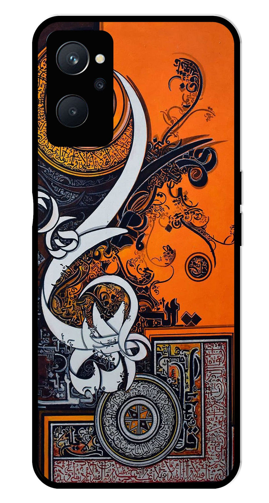 Qalander Art Metal Mobile Case for Realme 9i   (Design No -16)