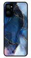 Blue Marble Metal Mobile Case for Realme 9i   (Design No -34)