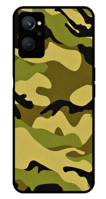 Army Pattern Metal Mobile Case for Realme 9i
