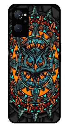 Owl Pattern Metal Mobile Case for Realme 9i
