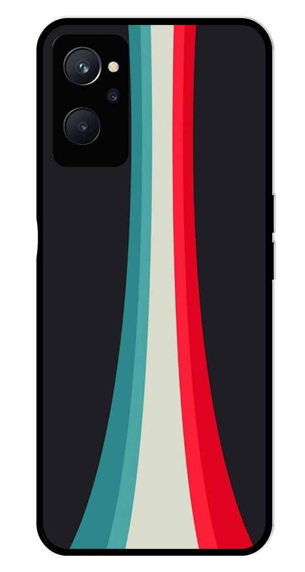 Modern Art Colorful Metal Mobile Case for Realme 9i   (Design No -48)