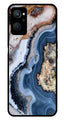 Marble Design Metal Mobile Case for Realme 9i   (Design No -53)