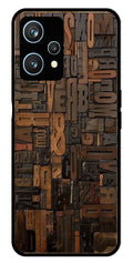Alphabets Metal Mobile Case for Realme 9 Pro 50   (Design No -32)
