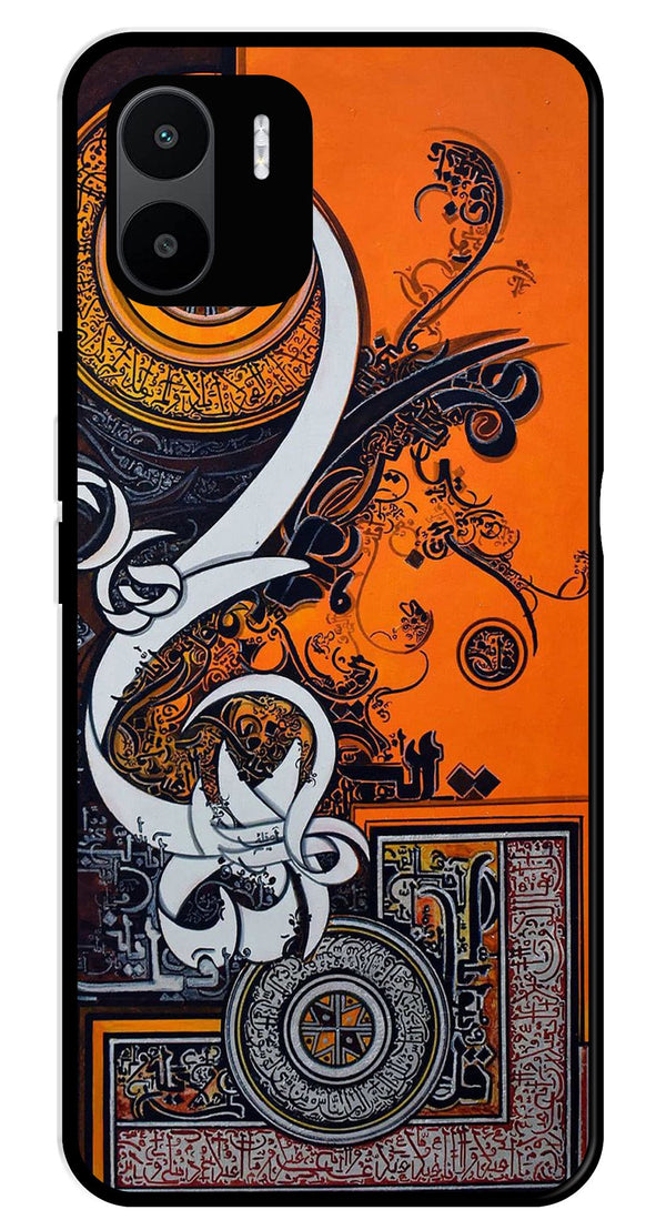 Qalander Art Metal Mobile Case for Redmi A1   (Design No -16)
