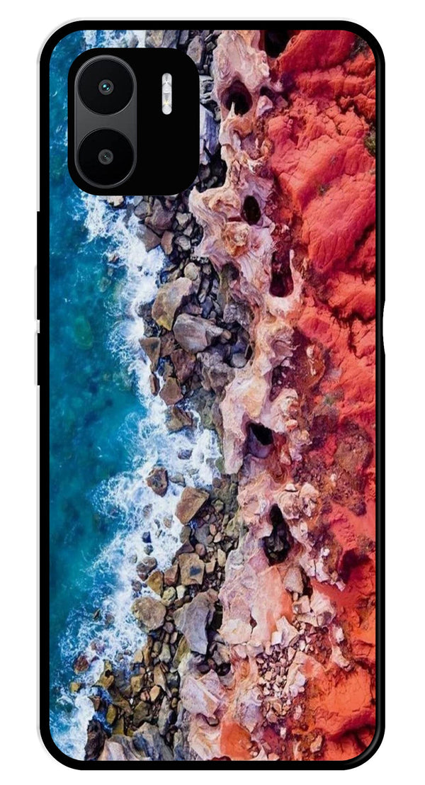 Sea Shore Metal Mobile Case for Redmi A1   (Design No -18)