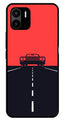 Car Lover Metal Mobile Case for Redmi A2   (Design No -21)