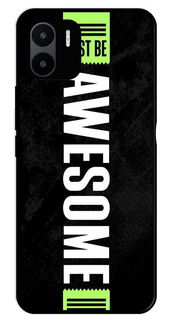 Awesome Metal Mobile Case for Redmi A1   (Design No -33)