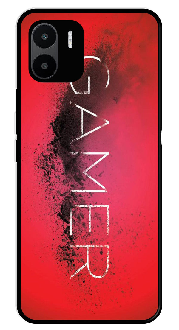 Gamer Pattern Metal Mobile Case for Redmi A2   (Design No -41)