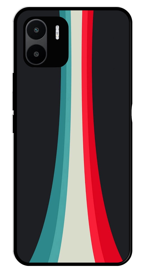 Modern Art Colorful Metal Mobile Case for Redmi A1   (Design No -48)
