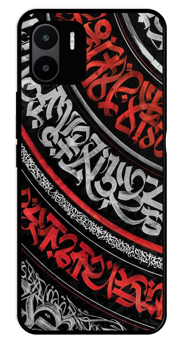 Qalander Art Metal Mobile Case for Redmi A1   (Design No -49)