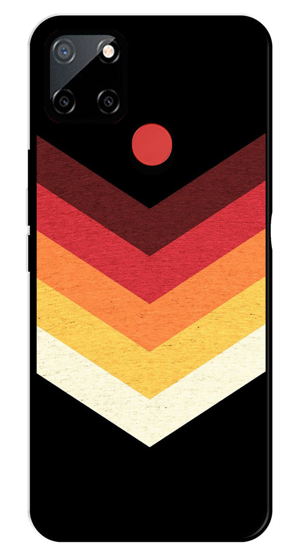 MultiColor Arrow Metal Mobile Case for Realme C25   (Design No -04)