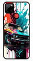 Vintage Car Metal Mobile Case for Realme C25   (Design No -29)
