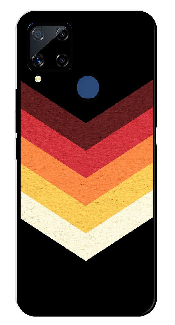 MultiColor Arrow Metal Mobile Case for Realme C15   (Design No -04)