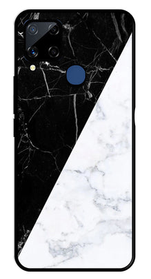 Black White Marble Design Metal Mobile Case for Realme C15