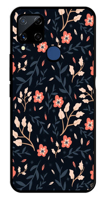 Floral Pattern Metal Mobile Case for Realme C15