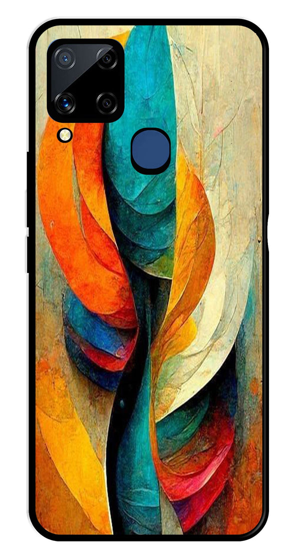 Modern Art Metal Mobile Case for Realme C15   (Design No -11)