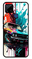 Vintage Car Metal Mobile Case for Realme C15   (Design No -29)