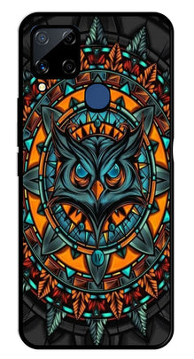 Owl Pattern Metal Mobile Case for Realme C15