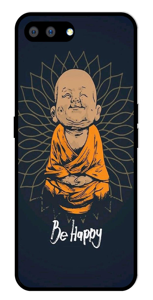 Be Happy Metal Mobile Case for Realme C2   (Design No -27)