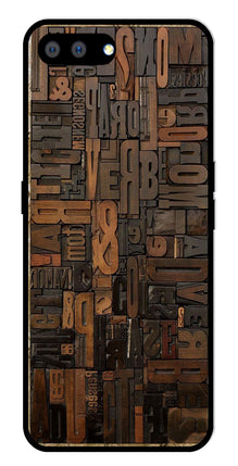 Alphabets Metal Mobile Case for Realme C2