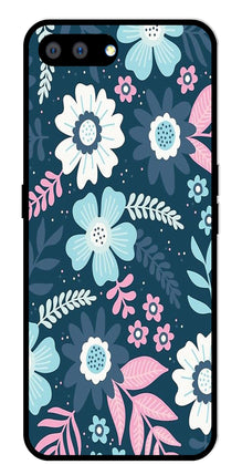Flower Leaves Design Metal Mobile Case for Realme C2