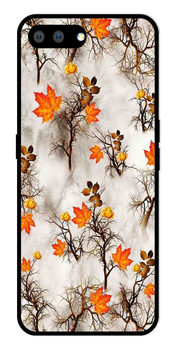 Autumn leaves Metal Mobile Case for Realme C2   (Design No -55)