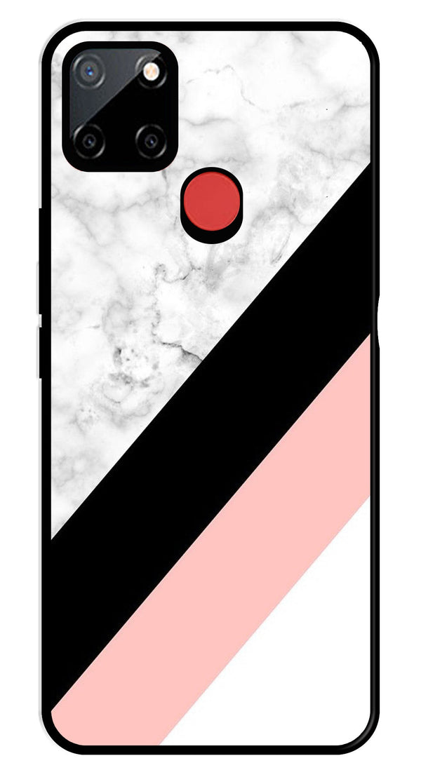 Marble Design Metal Mobile Case for Realme C11   (Design No -24)