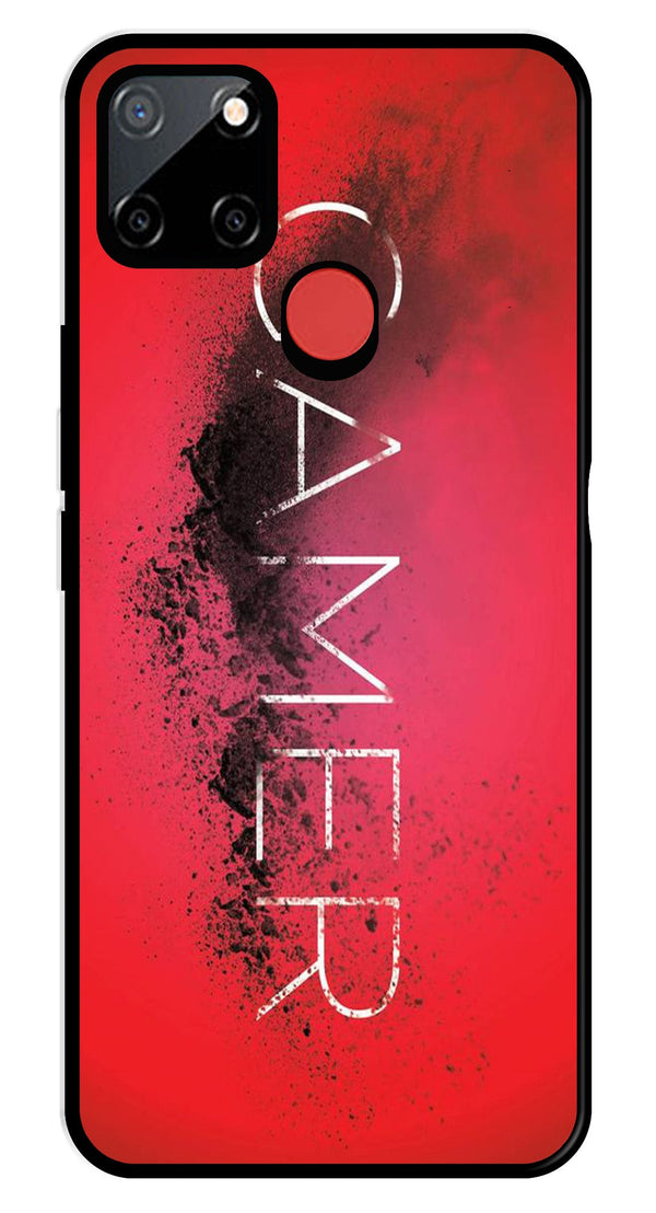 Gamer Pattern Metal Mobile Case for Realme C11   (Design No -41)