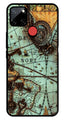 Map Design Metal Mobile Case for Realme C11   (Design No -54)