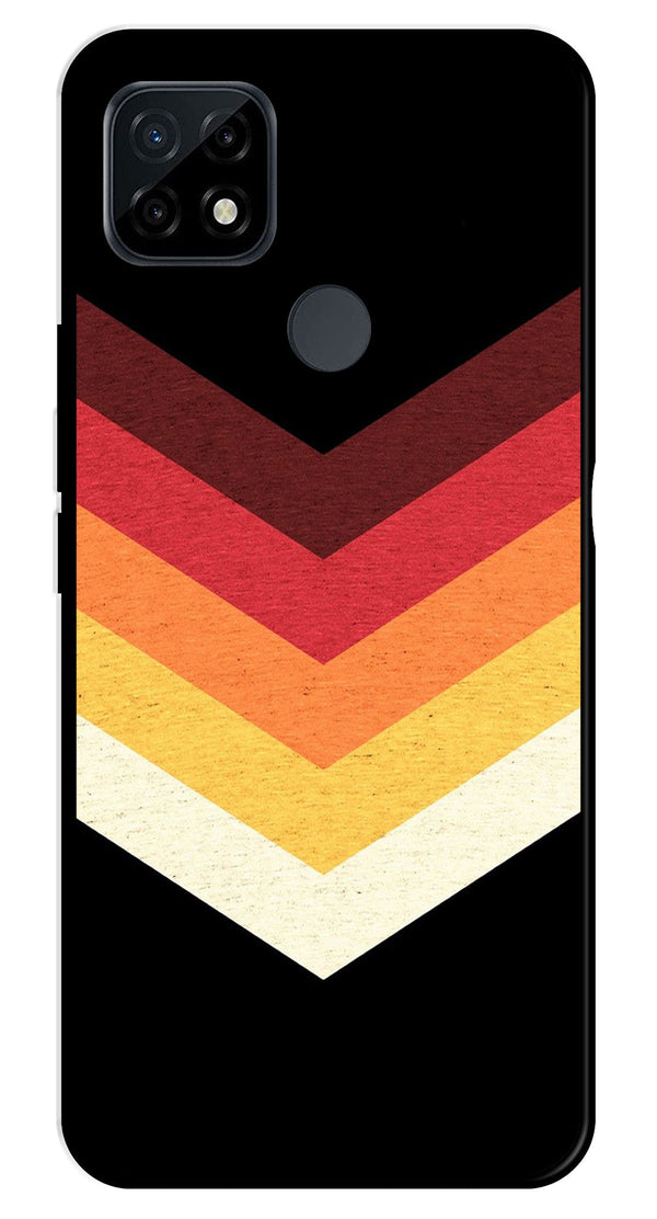 MultiColor Arrow Metal Mobile Case for Realme C21   (Design No -04)