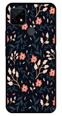 Floral Pattern Metal Mobile Case for Realme C21