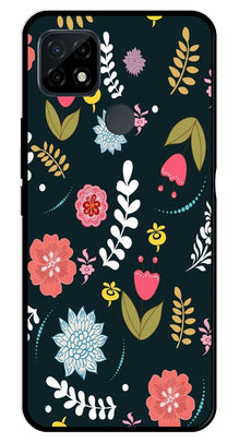 Floral Pattern2 Metal Mobile Case for Realme C21