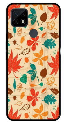 Leafs Design Metal Mobile Case for Realme C21