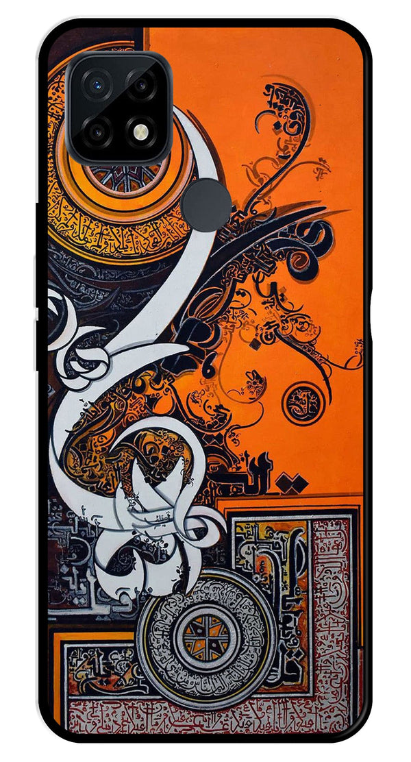 Qalander Art Metal Mobile Case for Realme C21   (Design No -16)