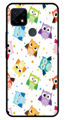 Owls Pattern Metal Mobile Case for Realme C21