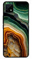 Marble Design Metal Mobile Case for Realme C21   (Design No -28)