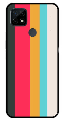 Muted Rainbow Metal Mobile Case for Realme C21