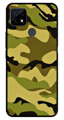 Army Pattern Metal Mobile Case for Realme C21