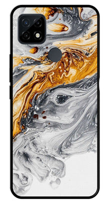 Marble Pattern Metal Mobile Case for Realme C21