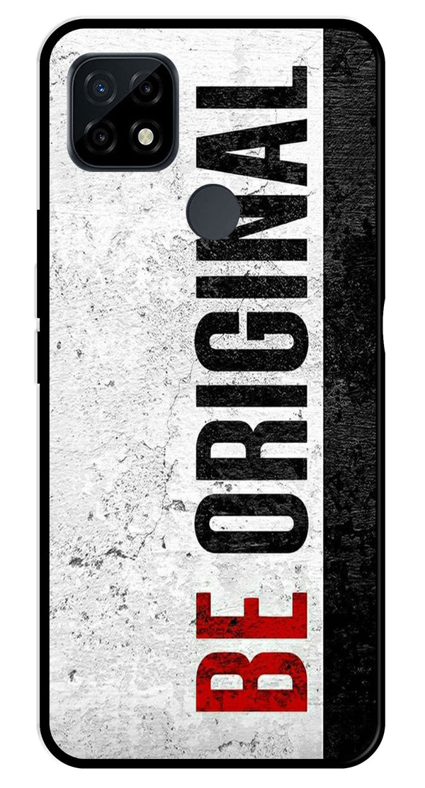 Be Original Metal Mobile Case for Realme C21   (Design No -38)