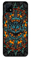 Owl Pattern Metal Mobile Case for Realme C21   (Design No -42)