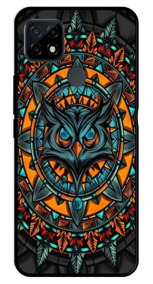Owl Pattern Metal Mobile Case for Realme C21
