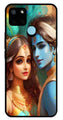 Lord Radha Krishna Metal Mobile Case for Realme C25Y   (Design No -01)