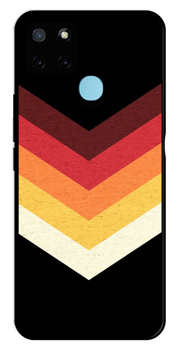 MultiColor Arrow Metal Mobile Case for Realme C25Y   (Design No -04)