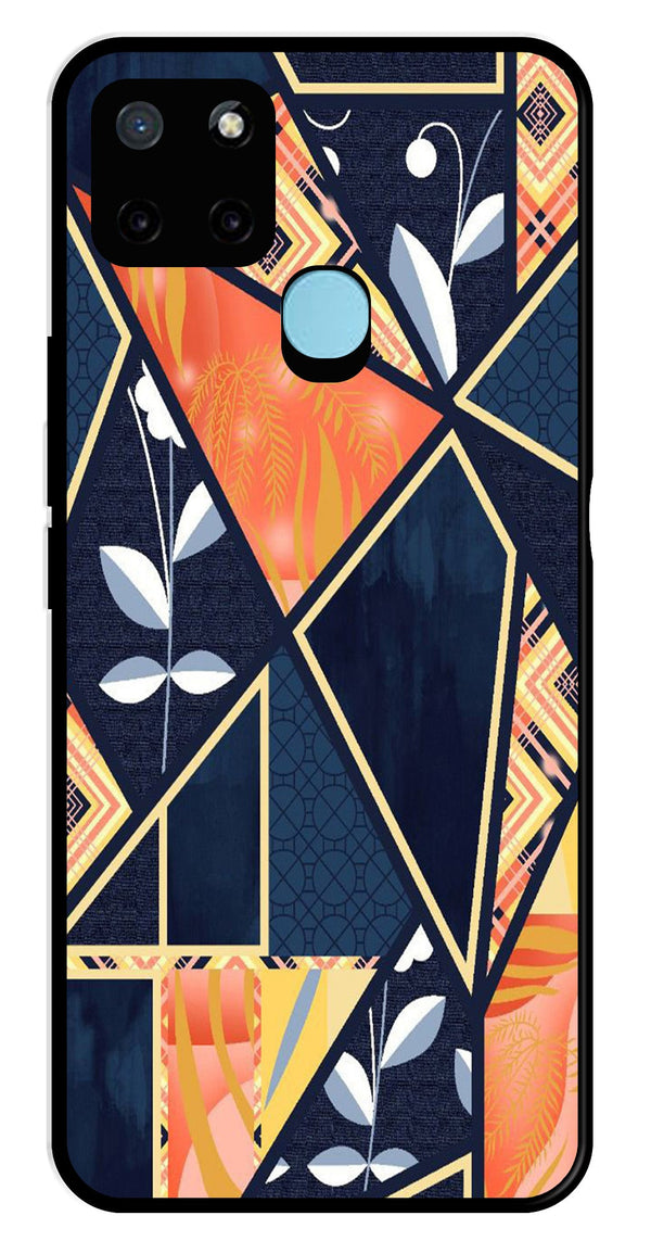 Marble Design Metal Mobile Case for Realme C21Y   (Design No -07)