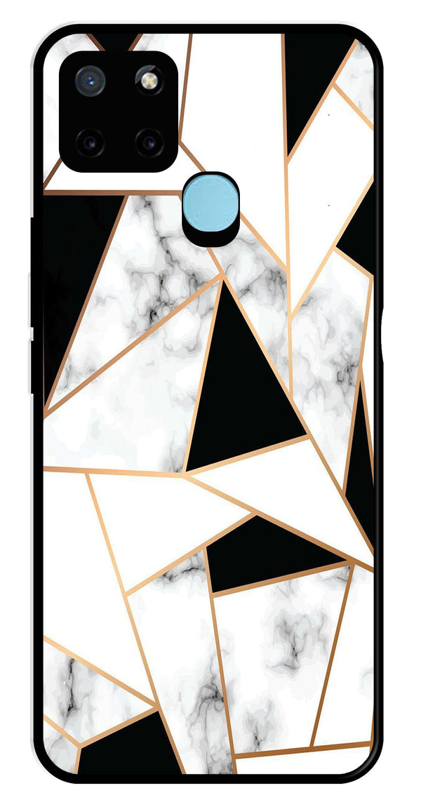 Marble Design2 Metal Mobile Case for Realme C21Y   (Design No -08)