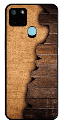 Wooden Design Metal Mobile Case for Realme C25Y