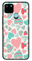 Hearts Pattern Metal Mobile Case for Realme C21Y   (Design No -22)